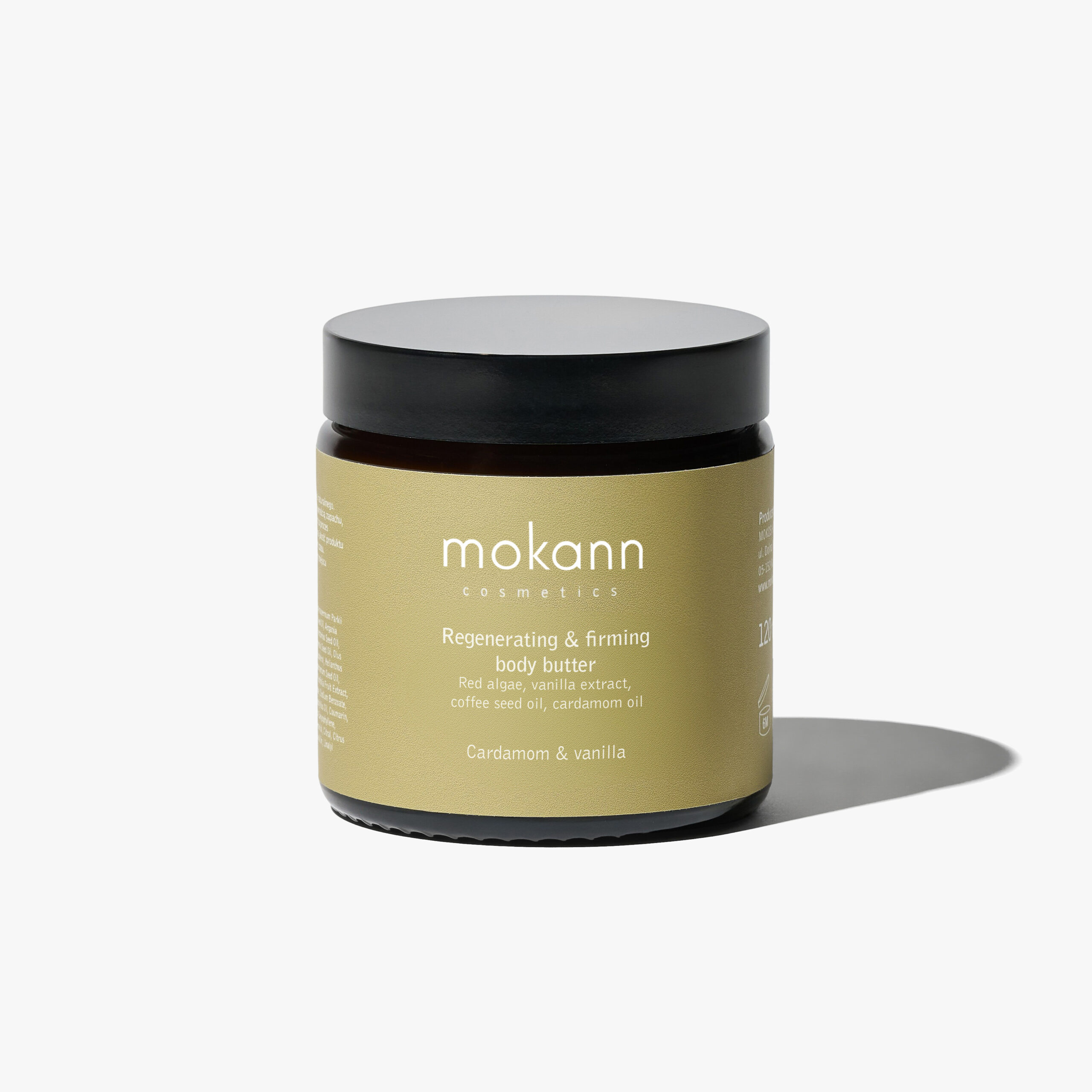 Body butter_ cardamon_vanilia_120ml_Mokann copy Πλούσια Συσφικτική & Αδυνατιστική κρέμα για Κυτταρίτιδα με Κάρδαμο & Βανίλια