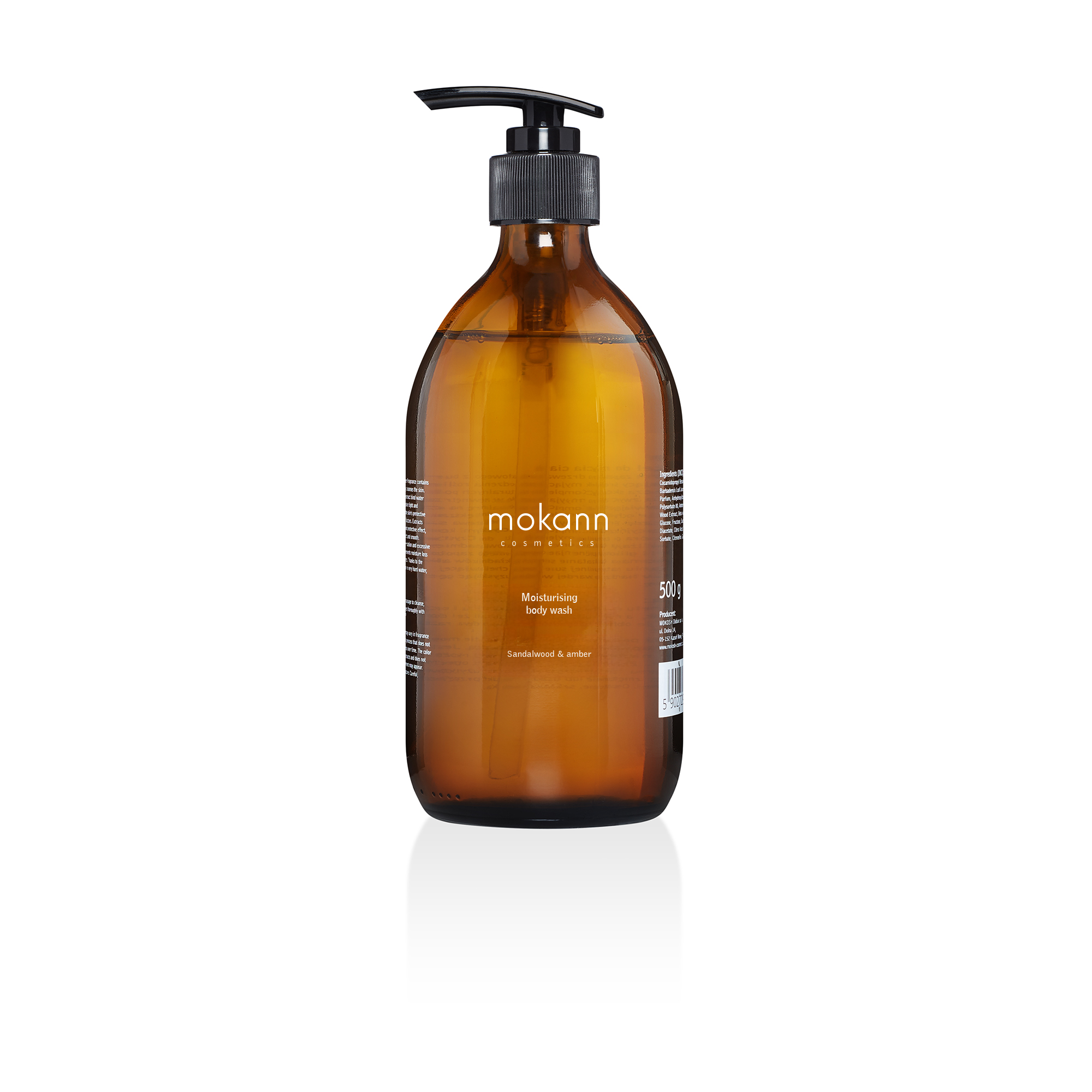 Moisturizing body wash Sandalwood & amber 500 g Ενυδατικό καθαριστικό σώματος με Σανδαλόξυλο και Κεχριμπάρι